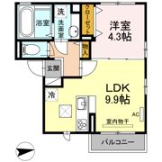 ラヴィエルジュ坂之上の間取り画像