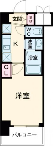 エステムコート三宮EASTIVザ・フロントの間取り画像