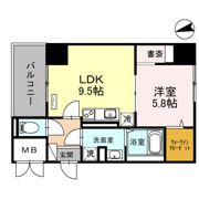 アビエール松屋町の間取り画像