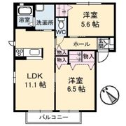 リッシュ安芸中野 B棟の間取り画像