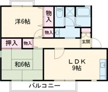 ロイヤルパーク広瀬Eの間取り画像