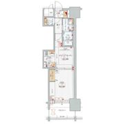エステムプラザ名古屋駅前プライムタワーの間取り画像