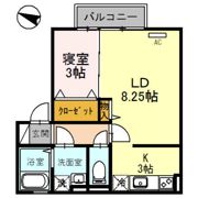 クラインガルテン B棟の間取り画像