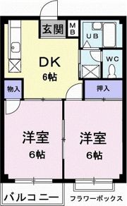 エルディム松本Cの間取り画像