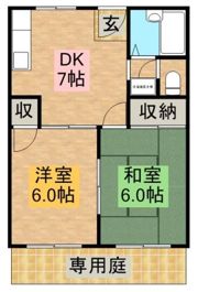 ハピネスニシムラの間取り画像