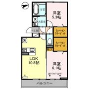 愛宕ビューハイツ 2の間取り画像