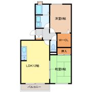 サクセス岩崎台 Cの間取り画像