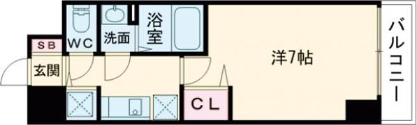エスプレイス神戸ハーバーウエストの間取り画像