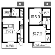 サフラン Bの間取り画像