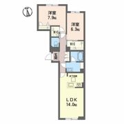 ファインメゾン福富の間取り画像