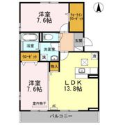 グランビア Dの間取り画像