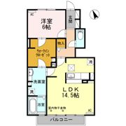 クレア Bの間取り画像