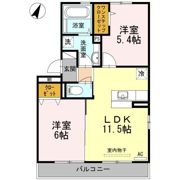 シャンテピエールⅡ B棟の間取り画像