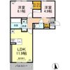 アリビオ伊敷の間取り画像