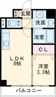 スプランディッド堺東の間取り画像