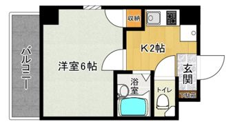 シャンス増岡の間取り画像