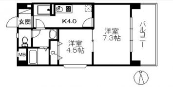 アリエス姪浜駅南の間取り画像
