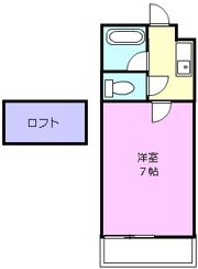 マリオ一身田 Bの間取り画像
