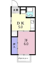 ハイツ東山の間取り画像
