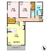 クレアシオン城北の間取り画像