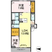コンフォール中央林間三丁目の間取り画像