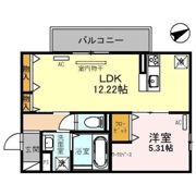 West PathⅡ（ｳｪｽﾄﾊﾟｽⅡ）の間取り画像
