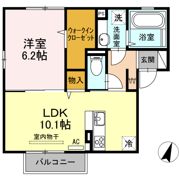 パークサイドhinataの間取り画像