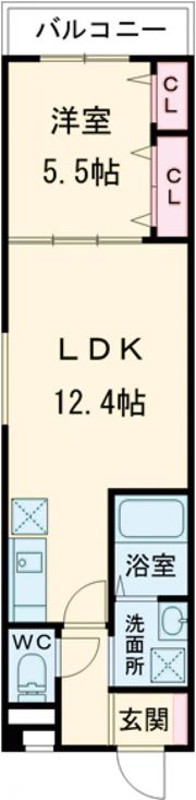 フジパレス堺大浜中町Ⅲ番館の間取り画像