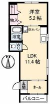 シャーメゾン上町の間取り画像