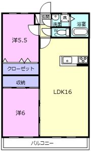 コンフォート鴻之台の間取り画像