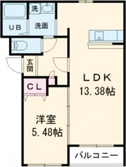 パレ・ドゥ・ヴォーグⅡの間取り画像