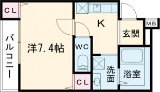 フジパレス鳳駅西Ⅵ番館の間取り画像