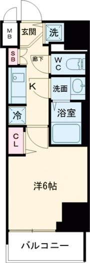 プレサンス三宮エレガンシアの間取り画像