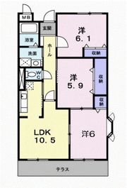 エスト京田辺の間取り画像