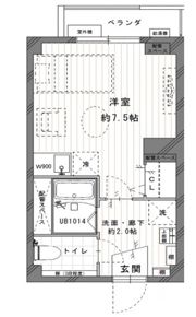 ビレッジハウス高花平3号棟の間取り画像