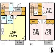 エスポワール渡利 Cの間取り画像