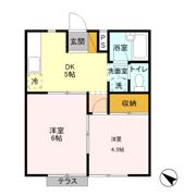 コスモプラザ Bの間取り画像