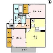 アンプルール A棟の間取り画像