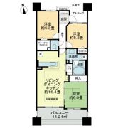 ライオンズ岐阜セントマークス壱番館の間取り画像