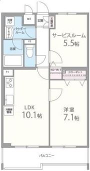 エスポアール西大路の間取り画像