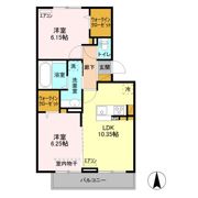 レインボーハウス（A）・エオス仲久保（B） Bの間取り画像