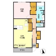 サニーウェル Bの間取り画像
