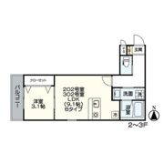 SQUARE志賀本通の間取り画像