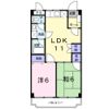 コーポ外間の間取り画像