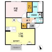 アムール中央の間取り画像