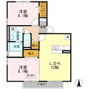 アムール新城 Aの間取り画像
