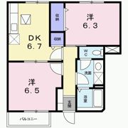 ホワイトリバー Bの間取り画像