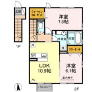 Dーroomまほろばの間取り画像