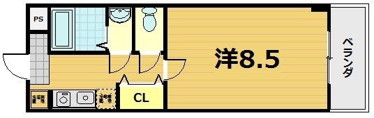 第36長栄ガーデンハイツヤマキの間取り画像
