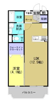 エスポワールSachiの間取り画像
